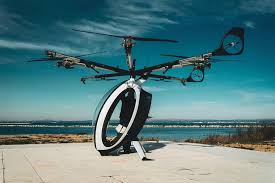 Air bike over skyline